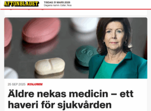 Så kan det se ut när Britta Svensson slår ett slag för äldres rättigheter i sin kolumn.
